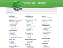 Tablet Screenshot of clojure-toolbox.com